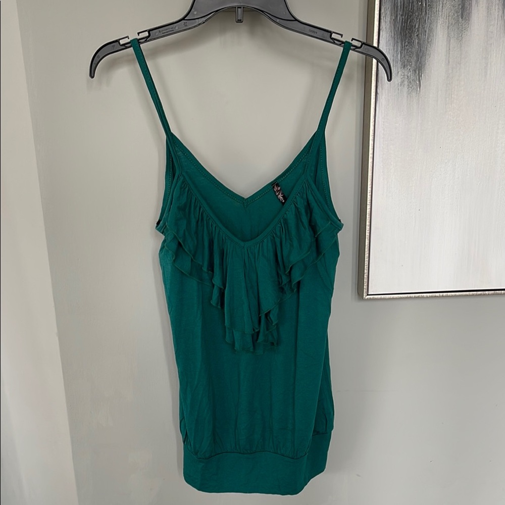 Green Ruffled Women's Top - Buy 2, Get 1 Free